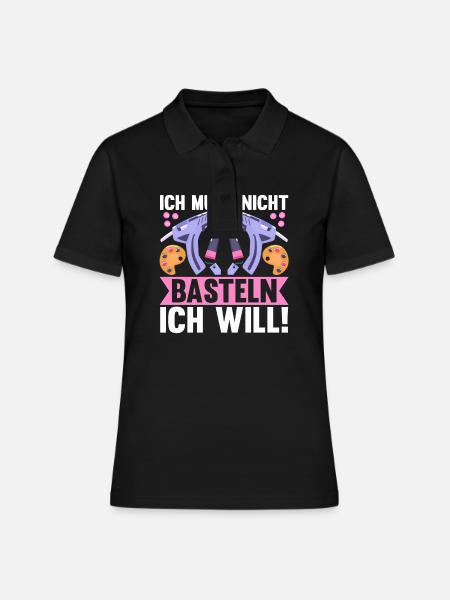 Bastler Basteln - Frauen Polo Shirt - Schwarz