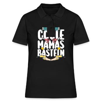 Mama Mutter Bastler Basteln - Frauen Polo Shirt - Schwarz - Vorne - Ailine (174cm)