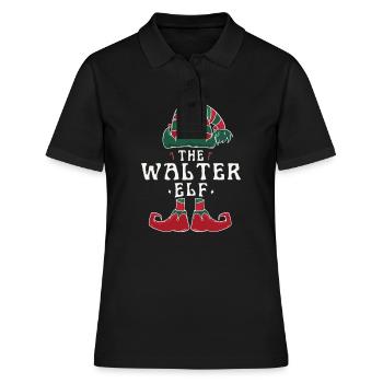 Walter Elf Famille Assortie Groupe Noël Maman - Polo Femme - noir - Devant - Ailine (174cm)