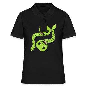 Little Snake Humor - Frauen Polo Shirt - Schwarz - Vorne - Ailine (174cm)