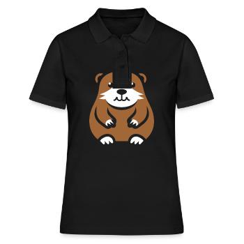 Simple Groundhog - Women's Polo Shirt - black - Front - Ailine (174cm)