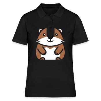 Simple Groundhog - Women's Polo Shirt - black - Front - Ailine (174cm)