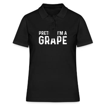 Tu so, als wäre ich ein Trauben-T-Shirt-passendes Kostüm - Frauen Polo Shirt - Schwarz - Vorne - Ailine (174cm)