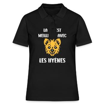 hyène - Polo Femme - noir - Devant - Ailine (174cm)