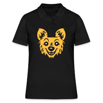 Hyäne - Frauen Polo Shirt - Schwarz - Vorne - Ailine (174cm)