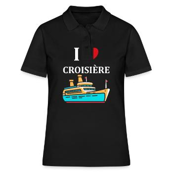 I love Croisière - Polo Femme - noir - Devant - Ailine (174cm)