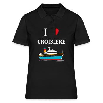 I love Croisière - Polo Femme - noir - Devant - Ailine (174cm)