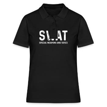 Équipe SWAT Équipe SWAT de la police - Polo Femme - noir - Devant - Ailine (174cm)
