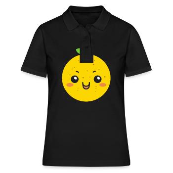 lemon - Women's Polo Shirt - black - Front - Ailine (174cm)