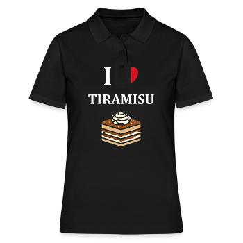 Humour tiramisu - Polo Femme - noir - Devant - Ailine (174cm)
