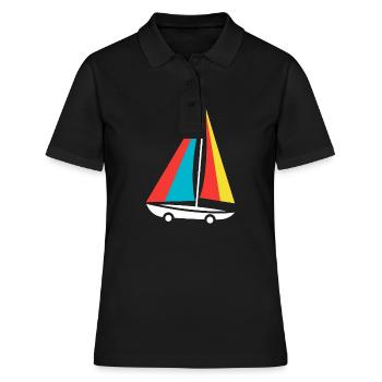 Sand yachting - Women's Polo Shirt - black - Front - Ailine (174cm)