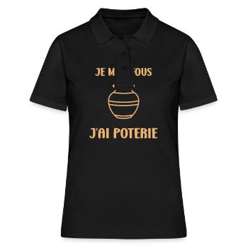 Poterie - Polo Femme - noir - Devant - Ailine (174cm)