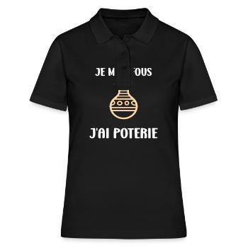 Poterie - Polo Femme - noir - Devant - Ailine (174cm)