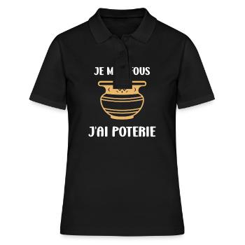 Poterie - Polo Femme - noir - Devant - Ailine (174cm)