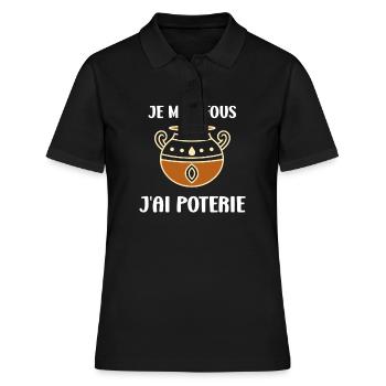 Poterie - Polo Femme - noir - Devant - Ailine (174cm)