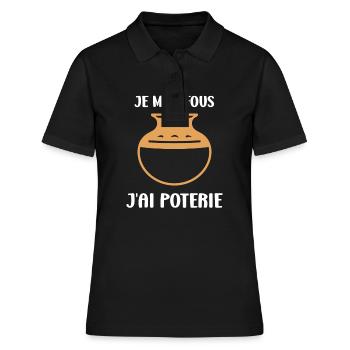 Poterie - Polo Femme - noir - Devant - Ailine (174cm)