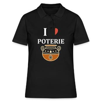 Poterie - Polo Femme - noir - Devant - Ailine (174cm)