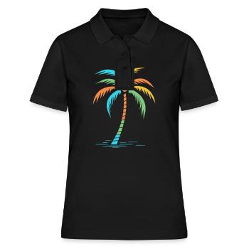 je suis en vacances - Polo Femme - noir - Devant - Ailine (174cm)