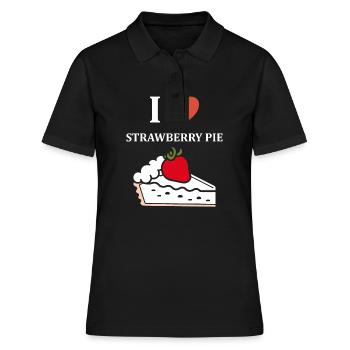Tarte aux fraises - Polo Femme - noir - Devant - Ailine (174cm)