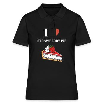 Tarte aux fraises - Polo Femme - noir - Devant - Ailine (174cm)