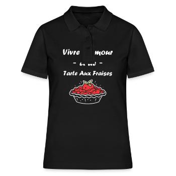 Tarte aux fraises - Polo Femme - noir - Devant - Ailine (174cm)