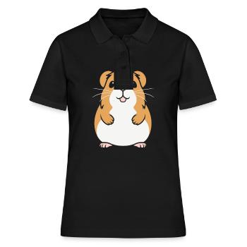 Humour cochon d'ine - Polo Femme - noir - Devant - Ailine (174cm)