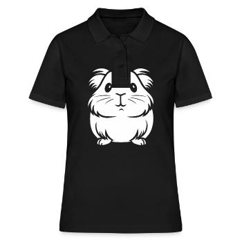 Humour cochon d'ine - Polo Femme - noir - Devant - Ailine (174cm)