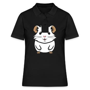 Humour cochon d'ine - Polo Femme - noir - Devant - Ailine (174cm)