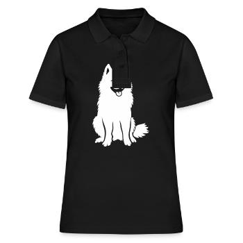 Samoyed - Women's Polo Shirt - black - Front - Ailine (174cm)