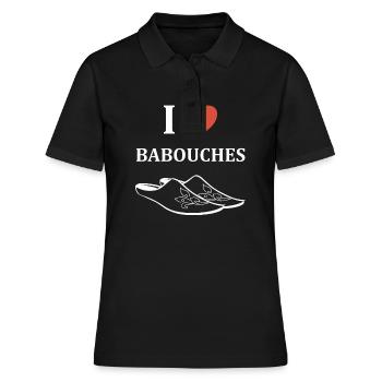 Slippers Humor - Women's Polo Shirt - black - Front - Ailine (174cm)