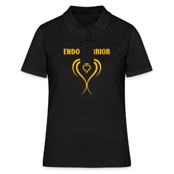 sensibilisation endométriose - Polo Femme - noir - Devant - Ailine (174cm)