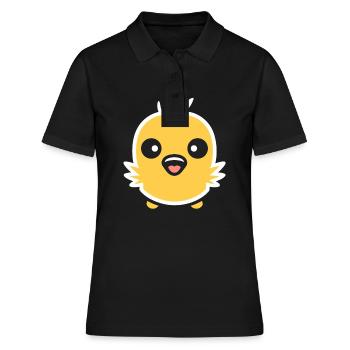 chick - Women's Polo Shirt - black - Front - Ailine (174cm)