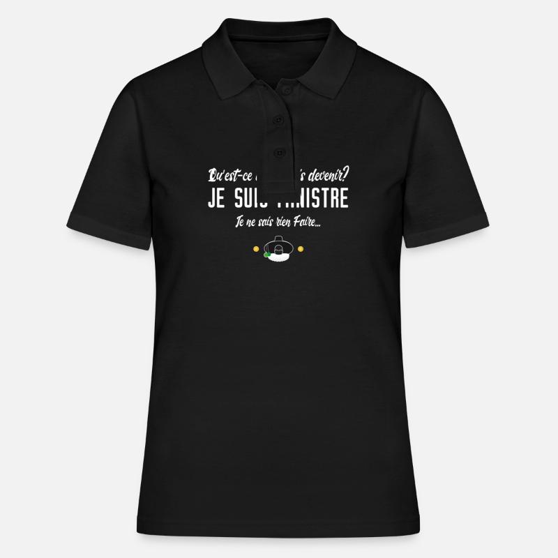 Sono un ministro, non so fare niente! - Polo donna - nero