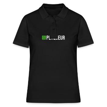 Flaschenzug. Für Rugby-Tackle-Fans - Frauen Polo Shirt - Schwarz - Vorne - Ailine (174cm)