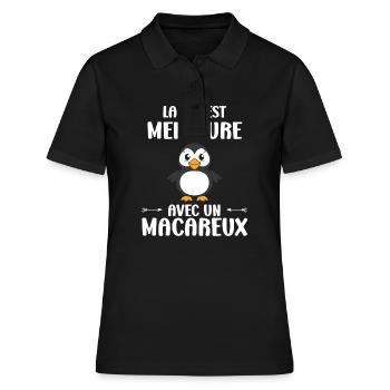 macareux - Polo Femme - noir - Devant - Ailine (174cm)