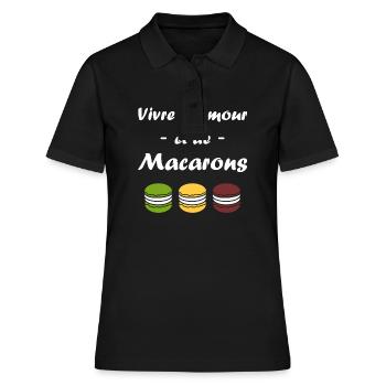 macarons - Polo Femme - noir - Devant - Ailine (174cm)