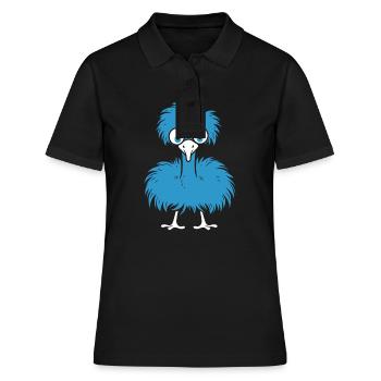 autruche - Polo Femme - noir - Devant - Ailine (174cm)