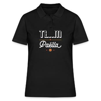 Team Paella - Für Paella-Fans - Frauen Polo Shirt - Schwarz - Vorne - Ailine (174cm)