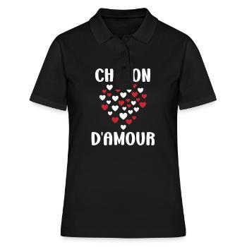 Chaton - Polo Femme - noir - Devant - Ailine (174cm)