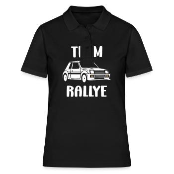 Humour pilote de rallye - Polo Femme - noir - Devant - Ailine (174cm)