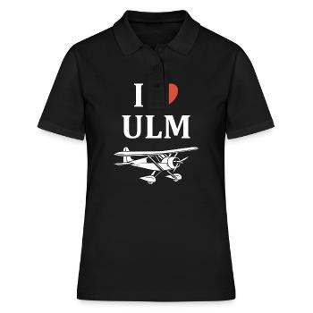 I love ulm - Polo Femme - noir - Devant - Ailine (174cm)