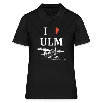 I love ulm - Polo Femme - noir - Devant - Ailine (174cm)