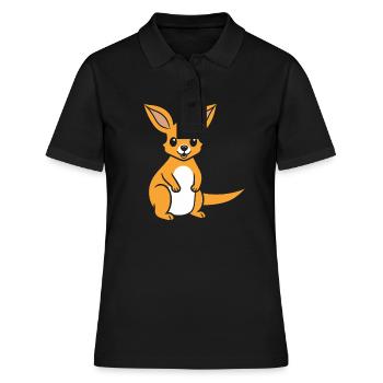 kangaroo - Women's Polo Shirt - black - Front - Ailine (174cm)