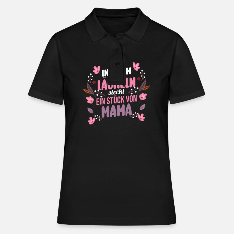Mutter Muttertag Mama - Frauen Polo Shirt - Schwarz