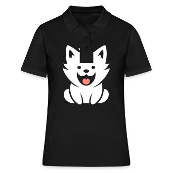 wolf - Women's Polo Shirt - black - Front - Ailine (174cm)