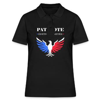 Patriot Limitierte Auflage - Frauen Polo Shirt - Schwarz - Vorne - Ailine (174cm)