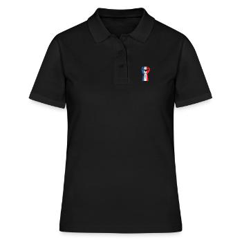 France patriote - Polo Femme - noir - Devant - Ailine (174cm)