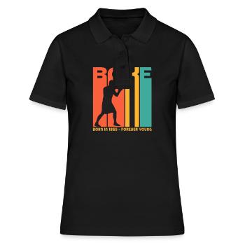 La Boxe né en 1865. Fans de combat de boxe - Polo Femme - noir - Devant - Ailine (174cm)