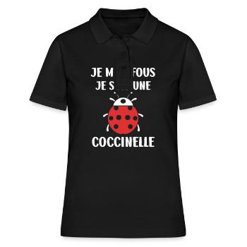 amour Coccinelle - Polo Femme - noir - Devant - Ailine (174cm)