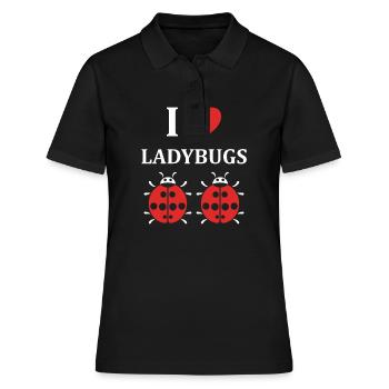 amour Coccinelle - Polo Femme - noir - Devant - Ailine (174cm)